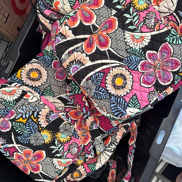 Vera Bradley Multicolor Floral Backpack 15pc